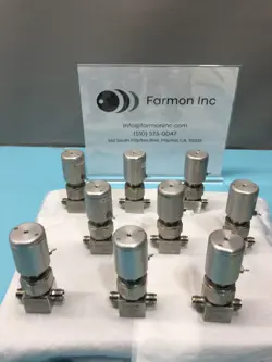 9 SWAGELOK SS-BNS4-C HIGH PURITY BELLOWS SEALED VALVE 1/4 FITTING NC, 129252