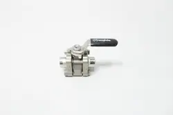 SWAGELOK SS-62TF4 MANUAL STAINLESS THREADED BALL VALVE 1/4IN NPT
