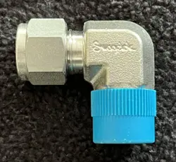 SWAGELOK TUBE FITTING, MALE ELBOW, 3/8 TUBE X 3/8 NPT NOB