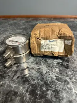 SWAGELOK PGI-63C-PG30-LAOX INDUSTRIAL PRESSURE GAUGE, 0-30 PSI, 1/4
