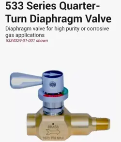 QUARTER-TURN DIAPHRAGM