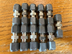 CRAWFORD SWAGELOK SS316 STAINLESS STEEL UNION FITTING 11 PCS