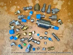 LOT OF NEW AND USED ASSORTED VACUUM PARTS NOR-CAL SWAGELOK MKS FREE SHIPPING