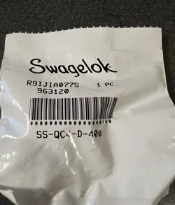 SWAGELOK SS-QC4-D-400 STAINLESS STEEL QUICK CONNECT STEM, 1/4 IN