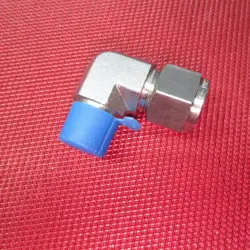BRENNAN® 1/2 TUBE OD X 3/8 NPT MALE PIPE 90° ELBOW CONNECTOR 316 STAINLESS STEEL