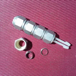 (5X)SSP® 3/8 TUBE OD NUT FRONT/BACK FERRULE SET 316 STAINLESS STEEL SS-600-NFSET