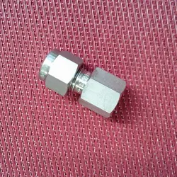 HAM-LET 1/4 TUBE OD X 1/8 NPT PIPE FEMALE STRAIGHT CONNECTOR 316 STAINLESS STEEL