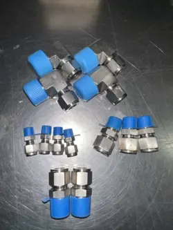 LOT OF 12 BRENNAN FITTINGS ALL NEW SWAGELOK REF IN DESCRIPTION