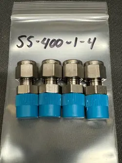 SWAGELOK SS-400-1-4, MALE CONNECTOR, 1/4