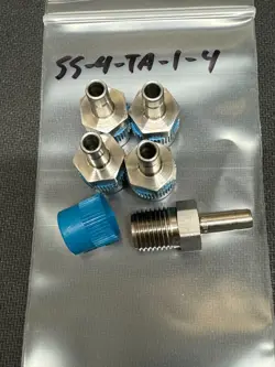 SWAGELOK SS-4-TA-1-4, TUBE ADAPTER, 1/4