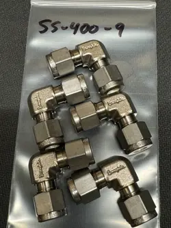 SWAGELOK SS-400-9, UNION ELBOW, 1/4