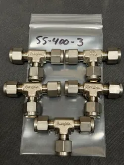 SWAGELOK SS-400-3, UNION TEE, 1/4