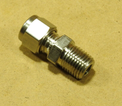8MM TUBE X 1/4 NPT, STAINLESS STEEL, SWAGELOK SS-8MO-1-4 - NEW