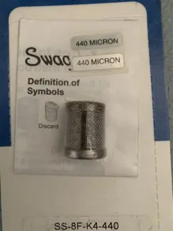 SWAGELOK  SS-8F-K4-440  FILTER STRAINER  KIT