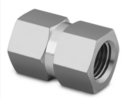 SWAGELOK STAINLESS STEEL PIPE HEX COUPLING, 1/4