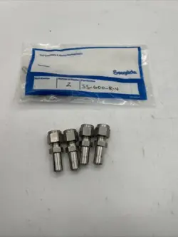 LOT OF 6 SWAGELOK SS-600-1-4 & SWAGELOK-316 YMH SEE PICS 30 DAYS WARRANTY