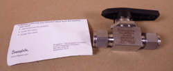 SWAGELOK STAINLESS STEEL 3/8 IN. BALL VALVE 3000 PSIG SS-43GS6