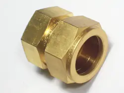 1 - SWAGELOK BRASS CAP FITTING, 7/8