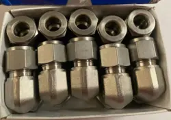 (10) SWAGELOK SS-810-9 STAINLESS STEEL 1/2” TUBE UNION ELBOW , FREE SHIPPING!!!