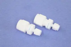 2 PTFE SWAGELOK TUBE FITTINGS REDUCING UNION 1/4