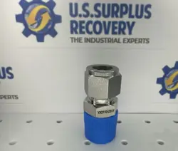 THERMON FITTING 1/2” TUBE 1/2” MNPT BORED-THRU SWAGELOK REF # SS-810-1-8BT, SSTL