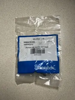 SWAGELOK SS-PB8-TA8, PUSH-ON HOSE ADAPTER, 1/2