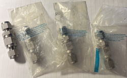 LOT (3) SWAGELOK SS-CHS4-1-SC11  POPPET 6000 PSIG CHECK VALVE  LOT (1) SS-CHS4-1