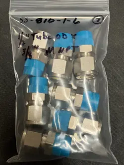 SWAGELOK SS-810-1-6, TUBE CONNECTOR, 1/2