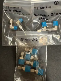 SWAGELOK SS-400-1-6, SS-400-2-2, SS-400-2-4, MALE CONNECTORS