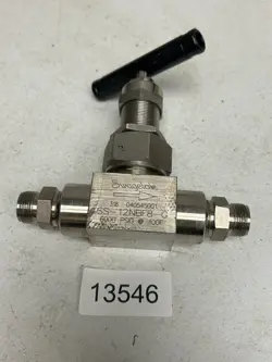 SWAGELOK SS-12NBF8-G STAINLESS STEEL SERVICE UNION NEEDLE VALVE 6000PSIG