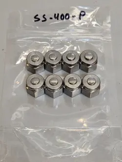 (8) SWAGELOK SS-400-P 316 STAINLESS STEEL PLUG FOR 1/4