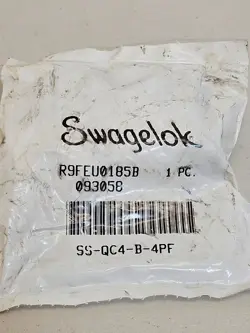 (1) SWAGELOK SS-QC4-B-4PF STAINLESS STEEL INST. QUICK CONNECT, 1/4
