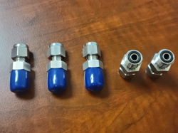 LOT OF 5 EQUIVALENT TO SWAGELOK 1/4