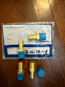 $30 FOR LOTNEW SWAGELOK B-10-TA-1 TUBE FITTING, MALE TUBE ADAPTER, 5/8