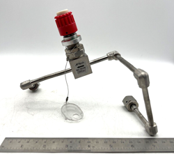 APTECH MANUAL DIAPHRAGM VALVE RED TOP ASSEMBLY 316L SS SWAGELOK VCR SEAL USA