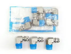 LOT OF 8 SWAGELOK SS-400-2-6 STAINLESS STEEL MALE ELBOW TUBE FITTINGS