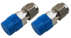 2 PACK  1/4 TUBE OD X 1/4 NPT MALE STRAIGHT CONNECTOR STAINLESS STEEL SS-400-1-4