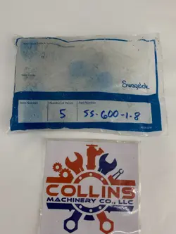 SWAGELOK SS-600-1-8 STAINLESS STEEL MALE CONNECTOR 3/8