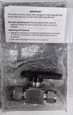 1PCS NEW  SWAGELOK  SS-43GS6  BALL VALVE  DHL SHIPPING