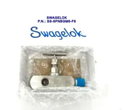 ~NEW~ SWAGELOK PN:SS-6PNBGM8-F8 SS-316 GAUGED NEEDLE VALVE IN FACTORY PACKAGING!