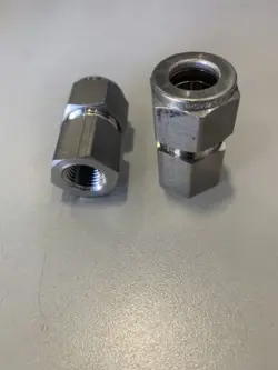QTY 2 SWAGELOK STAINLESS STEEL CONNECTOR,  1/2