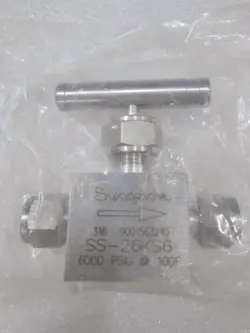 1PC SWAGELOK SS-26KS6 STAINLESS STEEL NEEDLE VALVE BRAND NEW FEDEX OR DHL