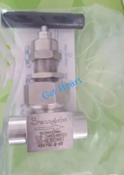 1PC SWAGELOK SS-6DBSW8T 316 STAINLESS STEEL NEEDLE VALVE  FEDEX OR DHL OR UPS.