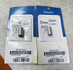 💥2) NEW SWAGELOK SS-4F-K4-7 STAINLESS STEEL FILTER ELEMENT KIT 7 MICRON