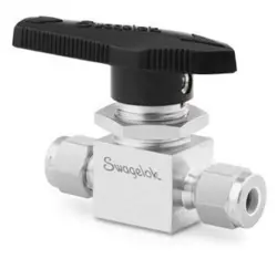 SWAGELOK SS-43S4 1/4” TUBE STAINLESS STEEL BALL VALVE 1/4 TURN