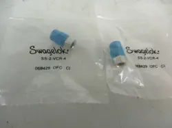 NEW SWAGELOK SEALED CONNECTOR LOT OF 2 SS-2-VCR-4