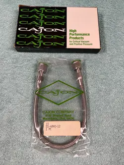 CAJON SWAGELOK STAINLESS STEEL BRAIDED HOSE SS-4BHO-12 NOS IN BOX