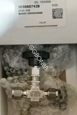 1PC SWAGELOK SS-1RS6MM STAINLESS STEEL INTEGRAL VALVE CAP NEEDLE VALVE