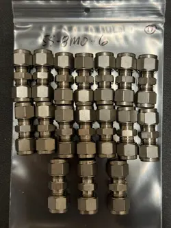 SWAGELOK SS-8M0-6, METRIC UNION, LOT OF 17