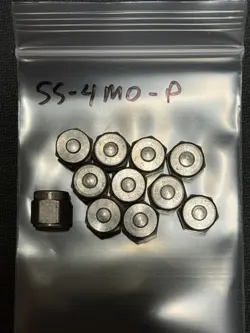 SWAGELOK SS-4M0-P, METRIC TUBING PLUG, LOT OF 11